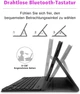 Клавіатурний чохол для Lenovo Tab P11/P11 Plus TB-J606/TB-J607 QWERTZ чорний Bluetooth знімна магнітна клавіатура - зображення 4