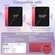 Чехол для iPad JETech A16 11/10 поколение Розовый глиттер с держателем для карандаша - изображение 2