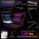 Клавіатура чохол HOU iPad Air 11 2024/Pro 11 AZERTY Чорний RGB підсвітка Трекпад - зображення 3