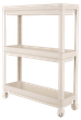 Етажерка VIOLET HOUSE 6015 Long Shelf 3 пол. WHITE 54*18*67 см - изображение 1