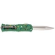 Нож Microtech Hera II Mini Double Edge Stonewash Christmas Green - изображение 2