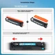 Картридж HUWEI для HP 202A (M254dw/dn/nw, M280nw, M281fdw/fdn, M281cdw) Black - изображение 6