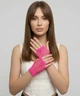 Яскраві сіточні рукавички без пальців мітенки Honey Fashion Accessories XS/S/M яскраво-рожевий (7-79) - зображення 1