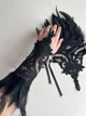 Вишукані рукавички без пальців з ажурним візерунком та декором Honey Fashion Accessories One Size чорний (7-55) - зображення 5