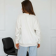 Світшот жіночий трикотаж молочний, L;XL - изображение 4