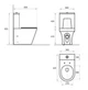 Унитаз компакт Koller Pool Grace Smart Rimless с сиденьем Soft-close 0569550119 Белый - изображение 4