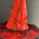 Шляпа ведьмы с вуалью 40х30 см красная полиэстер K-212 для Хэллоуина и тематических вечеринок - изображение 7