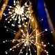 Гирлянда штора 3м 500 LED желтая для улицы и дома модель фейерверк на медной проволке - изображение 1
