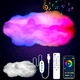 Подвесная LED лампа облако 5 Вт RGB USB Bluetooth пульт дистанционного управления OBL-211 для декорирования интерьера - изображение 1