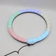 Кольцевая светодиодная лампа 36 см Led RGB для селфи - изображение 8