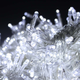 Светодиодная гирлянда Нить RD-7139 9м 100LED на белом проводе с холодным белым свечением для новогоднего декора елки и домашнего интерьера - изображение 1