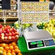 Электронные торговые весы до 40 кг с аккумулятором и сетью 220 В нержавеющая сталь размер 330x350 мм модель RIAS - изображение 2