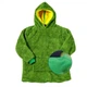 Детская толстовка плед с капюшоном и рукавами Huggle Hoodie рост до 110 см теплый плюшевый аксессуар - изображение 4