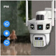 IP камера 12Мп с поддержкой 4G и SD карт для уличного видеонаблюдения SD 39 белая - изображение 8