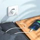 Сетевое зарядное устройство 35W USB-C с кабелем 1м для быстрой зарядки телефонов белое пластиковое - зображення 2