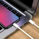Сетевое зарядное устройство 35W USB-C с кабелем 1м для быстрой зарядки телефонов белое пластиковое - зображення 8