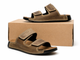 Шлепанцы кожаные мужские COZMO M Velcro Olive 43 - изображение 4