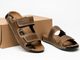 Шлепанцы кожаные мужские COZMO M Velcro Olive 43 - изображение 8