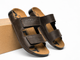 Шлепанцы кожаные мужские COZMO M Velcro Brown 43 - изображение 2