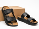 Шлепанцы кожаные мужские COZMO M Velcro Black 43 - изображение 4