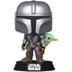 Фигурка Funko Pop Фанко Поп Мандалорец и Грогу Mandalorian with Grogu 10 см FP SW M 818 - изображение 2