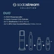 Набор для газирования воды, 6 предметов, черный Duo SodaStream - изображение 3