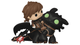 Фигурка FUNKO POP! Как Приручить Дракона Делюкс Иккинг с Беззубиком How to Train Your Dragon Rides Deluxe Hiccup with Toothless 149mm 123 81181 - изображение 3