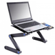 Складной столик для ноутбук Laptop table T8, трансформер с USB-охлаждением и подставкой для мышки - изображение 3