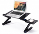 Складной столик для ноутбук Laptop table T8, трансформер с USB-охлаждением и подставкой для мышки - изображение 4