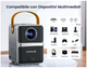 Проектор Wimius P61 HD 280 ANSI мультимедийный с Wi-Fi Bluetooth для домашнего кинотеатра и развлечений - зображення 7