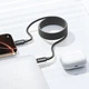 Кабель Baseus Foamed Silicone Magnetic Type-C - Type-C PD 100W 1м для ноутбука з магнітом і швидкою зарядкою Black (E0426D00) - зображення 2