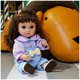 Лялька Chimi Doll 36 см силіконова реалістична для дітей і колекціонерів із модним одягом - зображення 6