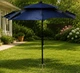 Солнцезащитный пляжный зонт 2,4 м Outdoor Umbrella металлический усиленный с регулировкой наклона для сада отдыха и рыбалки - изображение 4