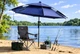 Солнцезащитный пляжный зонт 2,4 м Outdoor Umbrella металлический усиленный с регулировкой наклона для сада отдыха и рыбалки - изображение 11