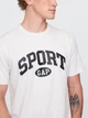 Футболка хлопковая длинная мужская GAP 173192295 XL Молочная с принтом (1159861800) - изображение 4