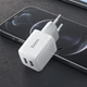 Мережевий зарядний пристрій Hoco N8 12 Вт, 2×USB-A, кабель Micro-USB 1 м для швидкого заряджання гаджетів, білий - зображення 5