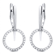 Серьги из белого золота Halo Light (з40077) - изображение 1