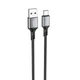 Кабель BOROFONE BX83 Type-C Famous silicone charging data cable Black - зображення 1