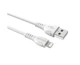 Кабель BOROFONE BX51 USB to iP 2.4A,1m, PVC, PVC connectors, White - зображення 3