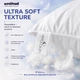Подушка для сну 50×70 CHILL OUT (ЧІЛЛ АУТ) еко лебединий пух, гіпоалергенна, мікрофібра, середньої висоти - изображение 4