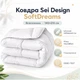 Одеяло Sei Design всесезонное полуторное 140x210 см искусственный лебяжий пух SoftDreams (4820227287635) - изображение 5