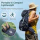 Надувной кемпинговый каремат Туристический коврик Ultralight Navy Blue 190х58х5см - изображение 5