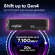 Накопичувач SSD Crucial P310 1TB M.2 2280 NVMe PCIe 4.0 x4 3D NAND TLC (CT1000P310SSD8) ( 25181 ) - зображення 2