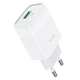 Мережевий зарядний пристрій Hoco C72Q білий 18W USB Quick Charge (C72Q) - зображення 1