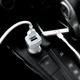Автомобильное зарядное устройство Hoco Z23 белое 2 USB 2.4A + кабель USB to Lightning (Z23) - изображение 2