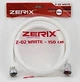 Шланг для душа Zerix Z-02 WHITE белый ПВХ с металлическими гайками (150 см) (ZX3069) - изображение 2