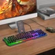 Комплект клавіатура і миша Hoco DI16 чорний RGB підсвітка - зображення 2