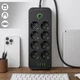 Сетевой удлинитель фильтр питания на 8 розеток 5 USB разветвитель розетки с выключателем 2 м - изображение 8