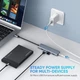 USB-хаб Ugreen CM219 4-in-1 USB Type-C to 4xUSB 3.0 HUB Space Gray (70336) - зображення 3
