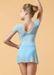 Купальник з коротким рукавом і спідницею KRISTI мікрополіамід+сітка, powder blue, 122см - изображение 2